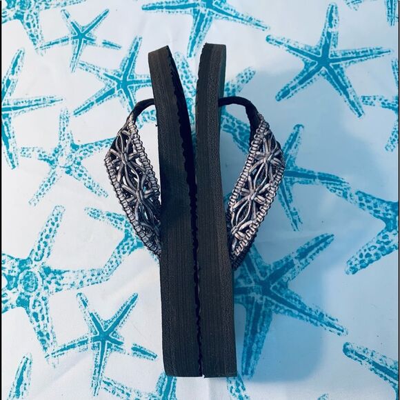 Skechers Modern Comfort Women's Meditation Ocean Breeze Brown Thong - Picture 4 of 10